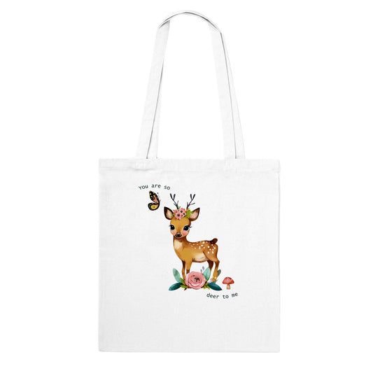 ღ You Are So Deer To Me | Cottage core tote bag ღ