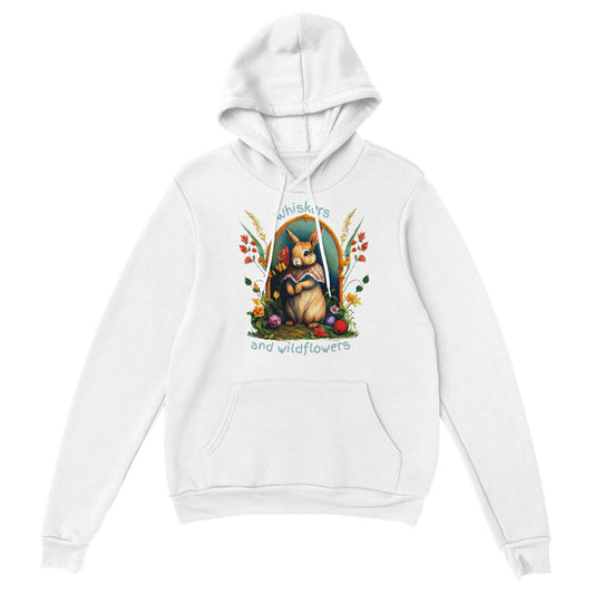 ღ Whiskers And Wildflowers | Cottage core Unisex Pullover Hoodie ღ