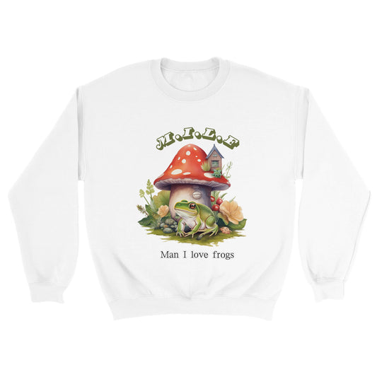 ღ Man I Love Frogs! | Cottage core Unisex crewneck sweatshirt ღ